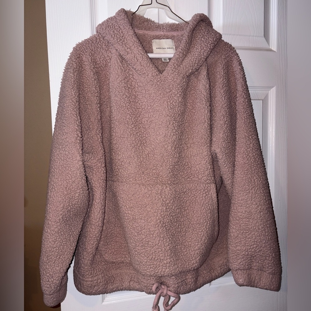 American Eagle Outfitters Mauve Sherpa Hoodie